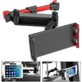 thumbnail image 2 of Lot de 2 Supports d'Appuie-tête pour Voiture, Support de Tablette pour Siège Arrière de Voiture, Support iPad Rotatif à 360°, Réglable, pour Tablettes 5 Pouces-10,6 Pouces, Téléphone Intelligent, iPhone, Commutateur, iPad Air Mini, Poteaux d'Appuie-tête Largeur 4,7-5,9 Po, 2 of 9