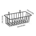 thumbnail image 3 of Cififendec Hay Feeder Rabbit Food Storage Basket, 9"×3.93", Metal Detachable Wire Rack for Bunny Cage Indoor Small Pet Feeding, 3 of 5