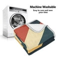 thumbnail image 5 of Yayeee Throw Blanket for Couch Soft Warm 50" x 60" Sofa Chair Bed Decoration, Beige Stripes, 5 of 7