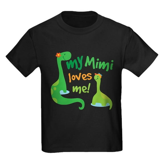 CafePress - My Mimi Loves Me Dinosaur T Shirt - Dark T-Shirt Kids XS-XL
