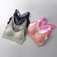 thumbnail image 3 of Ropa interior deportiva de talla grande europea y americana, sujetador deportivo de yoga con tirantes finos y espalda cruzada, sujetador push up para correr y fitness a prueba de golpes, 3 of 6