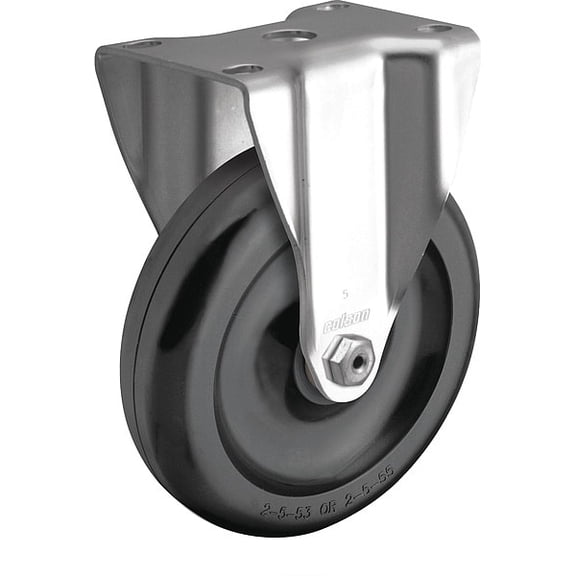 Colson Plate Caster,Rigid,Polyolefin,5 1/8"H 2.04208.55