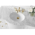 thumbnail image 4 of Ancerre Designs Lauren 48" Wood Bathroom Vanity Set with Gold Hardware in White, 4 of 6