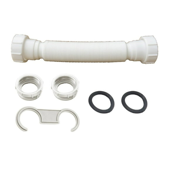 KDJ 1set Double-Headed Water Pipes Kit For Bathroom Sink Drainage With Drawers/wall Drains/floor Drains Flexible Pipe Connector Kit