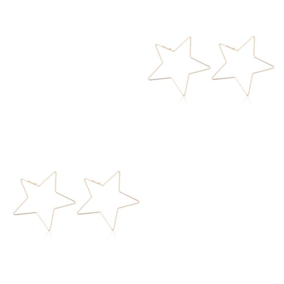 Pendientes de aleación Sonducket 2 piezas Estrella Oro