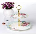 thumbnail image 2 of Soporte elegante para tartas de porcelana con flores, soporte para cupcakes, bandeja para servir pastelería, soporte de torre para cupcakes escalonados, soporte de postre, 2 of 7