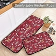 thumbnail image 5 of GZHJMY Christmas Theme Kitchen Mat - Cushioned Anti Fatigue Kitchen Rug Set of 2, Non Slip Waterproof Kitchen Mats for Kitchen, Laundry, Sink, Office 19.7"×27.6"+19.7"×47.2" Carpet Runner, 5 of 7