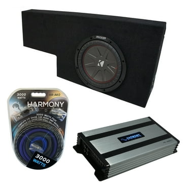 01-06 GMC Sierra 1500 Crew Truck Kicker CompR CWR10 Sealed 10" Sub Box HA-A800.1