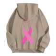 thumbnail image 6 of Women Crew Neck Pullover Oversized Hoodies for Women Women's Hoodless Sweatshirt with Cancer Awareness Month Print for Casual Daily Wear S, 6 of 7