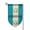 Fillet, variant on Guatemala Flag Proud Guatemalan Vintage Garden Flag Vertical Double Sided Yard Outdoor Decoration 12.5 x 18 Inch Fillet