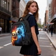 thumbnail image 4 of Yspwyqan School Backpack for Kids Boys, 17" Multi-Pocket Backpack, Fits 15.6 Laptop, Fire Ice Soccer Lightweight Bookbag with Front Pocket for Elementary Middle, 4 of 7
