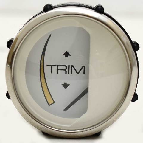 Faria Boat Trim Gauge GP4479B | Chesapeake Volvo 2 Inch Silver White