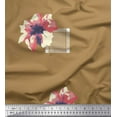 thumbnail image 1 of Soimoi Silk Fabric Square & Floral Artistic Printed Craft Fabric by The Yard 42 Inch Wide, 1 of 1