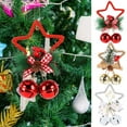 thumbnail image 3 of PULLIMORE 3 Pack Pentagram Bell Xmas Hanging Ornaments for Christmas Tree, Holiday Decorations Accessories, 3 of 9