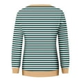 thumbnail image 5 of Ashirexll Crewneck Sweatshirts Women, Fall Sweatshirts for Women, Ladies' Casual Fall and Winter Long Sleeve Round Neck Loose Striped Sweatshirts, 5 of 5