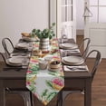 thumbnail image 2 of Summer Watermelon Banana Leaf Flower Table Runner Wedding Party Dining Table Runner Placemat Home Kitchen Table Decor, 2 of 5