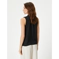thumbnail image 2 of Sleeveless Mandarin Collar Shirt, 2 of 6