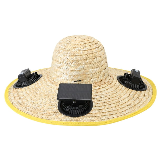 Sombrero De Pesca Con Ventilador, Sombrero De Ventilador Solar A Prueba De Sol Con Batería De 1000mAh A Prueba De Lluvia Para Senderismo Para Exteriores