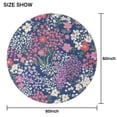 thumbnail image 6 of Pioneer Flower Floral Print Pattern Round Tablecloth 60"x60",Wrinkle Wipeable Table Cloth for Kitchen Dining Room Picnic Patio Party, 6 of 6