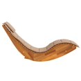 thumbnail image 4 of vidaXL Rocking Sun Lounger with Cushion Solid Wood Acacia, 4 of 5