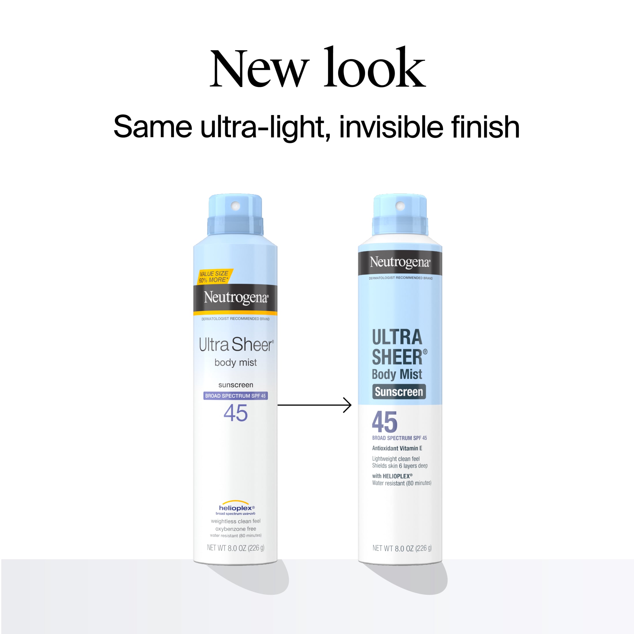 Neutrogena Ultra Sheer Sunscreen Spray SPF 45, 8 oz photo 2