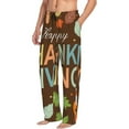 thumbnail image 6 of Salouo Happy Thanksgiving With Gnome Print Pajama Pants for Men, Lounge Pants Elastic Waistband Casual Men's sleepwear Loungewear Sleep Pajama Pant -XX-Large, 6 of 7