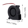 thumbnail image 2 of SHOWERORO 3pcs Centrifugal Blower Fan Radiator -impregnated Bearing for Engineers, 2 of 8