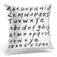thumbnail image 1 of BSDHOME Brush Alphabet Script Arrow Book Calligraphy Catalog Throw Pillow Case Pillow Cover Sofa Home Decor 16x16 Inches, 1 of 1