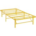thumbnail image 5 of Modway Horizon Remplace le Cadre de Lit en Métal Pliable à Sommier, Jumeau, Jaune, 5 of 5