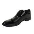 thumbnail image 3 of Men Santino Luciano Formal Dress Shoes Patent Leather Shiny Lace up C531 Black, 3 of 8