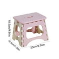 thumbnail image 6 of OIUR Outdoor Folding Stool with Handle Portable Lightweight Heavy Duty Camping Hunting Picnic Fishing Mini Collapsible Step Stool Chair Seat, 6 of 7