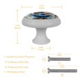 thumbnail image 5 of PhooArto Blue Star on Rustic Plank 4 PCS Crystal Glass Cabinet Knobs, Drawer Kitchen Cabinets Dresser Cupboard Wardrobe Pulls Handle - Glowing in the Dark, 5 of 7