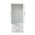 thumbnail image 3 of Idealcabin Freestanding Wardrobe Armoire With Drawers, Bedroom Wardrobe Closet for Hanging Clothes, Wood Cabinet with Shelves, 3 of 8