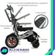 thumbnail image 4 of MEDICAL STORE Silla De Ruedas Eléctrica De Lujo Silla Plegable de Acero de Alta Resistencia Color Negro Incluye Cinturón de seguridad y Control Joystick., 4 of 11
