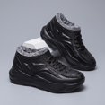 thumbnail image 6 of NexTorq Mens Winter Shoes Fur Lined Warm Sneakers Lace Up Thick Sole Casual Footwear Non Slip Cold Weather Shoes for Outdoor Work Commute Daily Wear Black US-8 (EU-40), 6 of 6