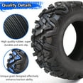 thumbnail image 4 of EastVita AT25x10-12-6PR TL KNIGHT TL KNIGHT ATV Tires,All Terrain ATV UTV Off-Road Tires(Set of 2, Tubeless), 4 of 7