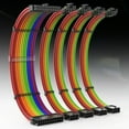 thumbnail image 3 of ATX 24 Pin Dual PCIE 6+2 Pin Dual EPS 4+4 Pin PSU Power Extension Cable Cord, 3 of 17