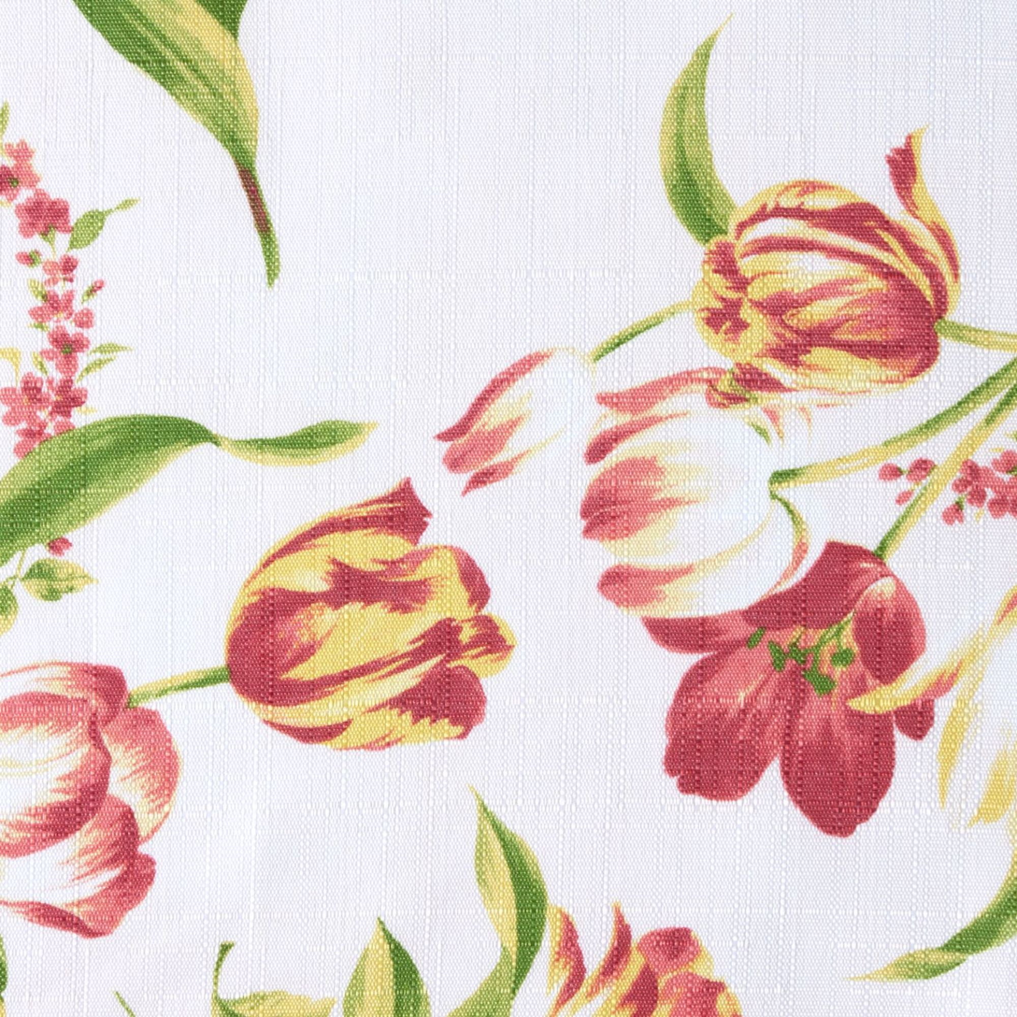 Estate View™ Printemps Light Filtering Rod Pocket Curtain Panel Pair, 38"x84", Red