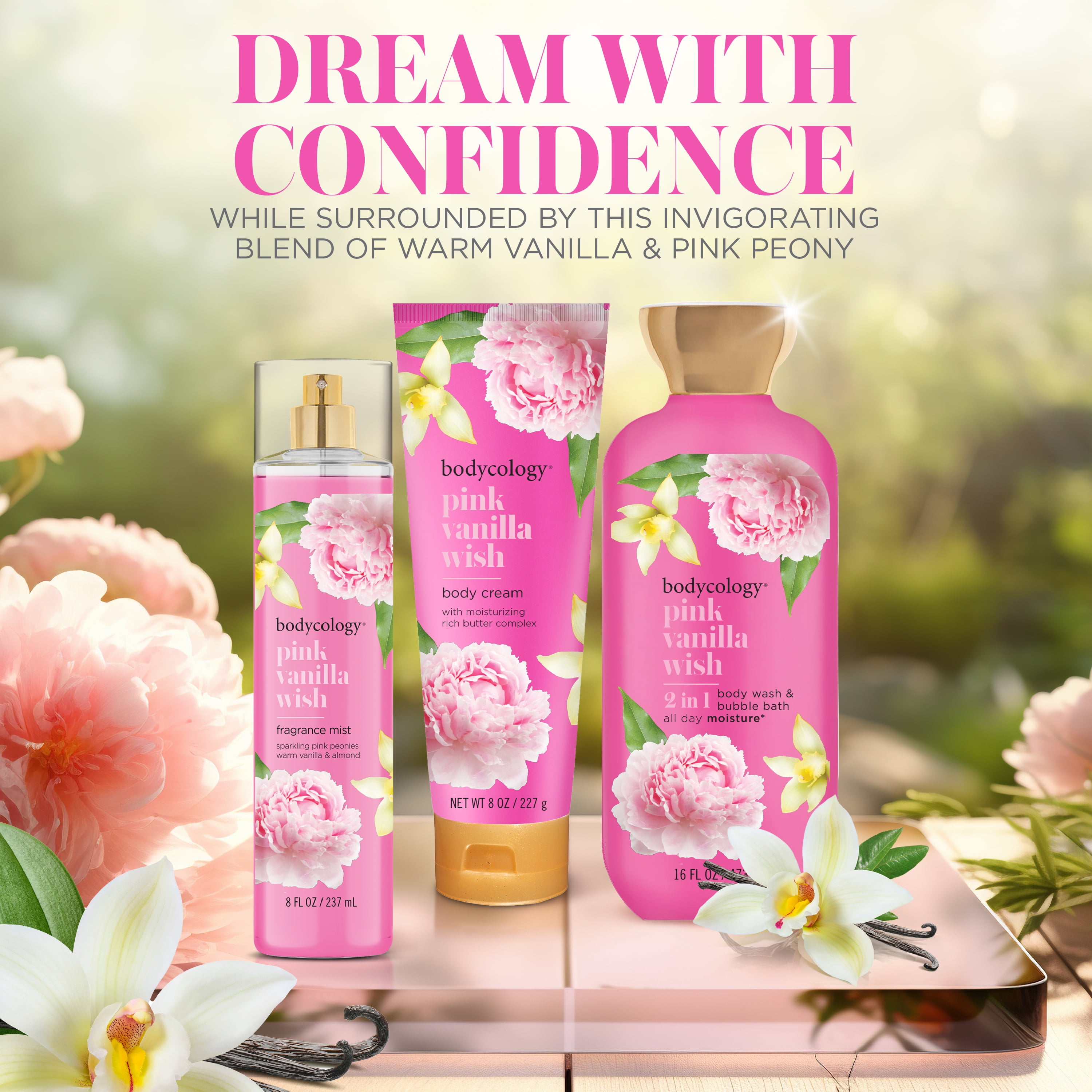 Bodycology Pink Vanilla Wish Body Mist, 8 fl.oz.