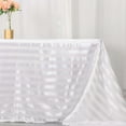 thumbnail image 2 of Efavormart 90"x132" White Satin Stripe Seamless Rectangular Tablecloth, 2 of 11
