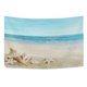 thumbnail image 4 of ABPHQTO Tapiz tropical de concha de arena de playa, decoración para colgar en la pared, decoración del hogar, sala de estar, dormitorio, 150x225 cm, 4 of 4