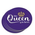 thumbnail image 1 of The Queen is Here Crown Royalty Novelty Coaster Set, 1 of 3