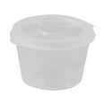 thumbnail image 1 of 50 Pieces Bakery Barbeque Single Use Lid Home Restaurant Bakery Bowl Dustproof Food Fruit Box Soup Rice Seasoning Jar Cup with Lid Container 25ML, 1 of 9