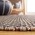 thumbnail image 4 of SAFAVIEH Montauk Annie Geometric Cotton Area Rug, Beige/Black, 6' x 6' Square, 4 of 8