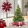 thumbnail image 1 of Feltree 30 Inch Round Christmas Tree Skirt with Non-Slip Backing, Waterproof Floor Protector for Real & Artificial Xmas Tree, Reusable Holiday Decor for Indoor Outdoor Party Decoration, 1 of 8