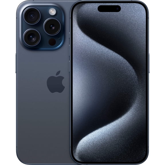 Pre-Owned Apple iPhone 15 Pro 128GB Blue Titanium LTE Cellular T-Mobile MTQQ3LL/A - TM