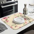 thumbnail image 2 of Microfibre Drying Mat for Kitchen Pioneer Dish Drying Drainer Mat Absorbent Colorful Floral Drying Mat Washing Up for Glass, Plate & Cup 16inch X 18inch, 2 of 7