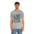 thumbnail image 5 of Live Every Moment Bella+Canva Unisex Jersey Short Sleeve Tee, 5 of 10