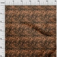 thumbnail image 3 of oneOone Cotton Cambric Rust Brown Fabric Abstract Floral Craft Projects Decor Fabric Printed By The Yard 42 Inch Wide, 3 of 5