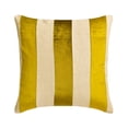 thumbnail image 1 of The HomeCentric Housse de Coussin, Vert Chartreuse Lot de 2, 12x12 Pouces (30x30 cm) Coussins en Velours Patchwork pour Canapé, Motif Rayé Style Moderne Pâques - Bande de Velours Chartreuse, 1 of 3